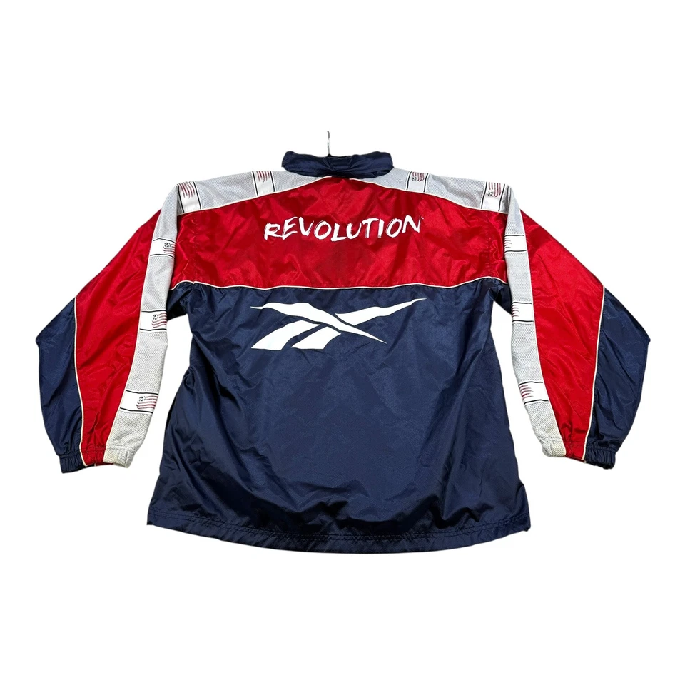 Винтажный New England революции куртка мужская большой красный синий MLS футбол Reebok 90-х - Изображение 2 из 4