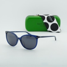 New Kate Spade ALINA/F/S 0PJP IR Blue/Grey 55-17-145 Sunglasses