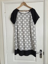 Womens black & White Redherring Shift Dress-Ladies Size 18