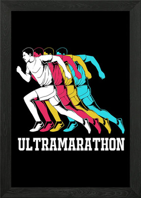 Ultra Marathon Gerahmtes Wandbild Poster Leinwanddruck Bild