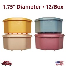 Dental Denture Cup 12/Pk 1.75" Diameter Model Box Storage Cleaning Container