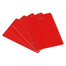 2.13 x 3.39" NFC Blank PVC Farbkarten, 10Stk NFC Blanko-Wei&szlig;karte, Rot