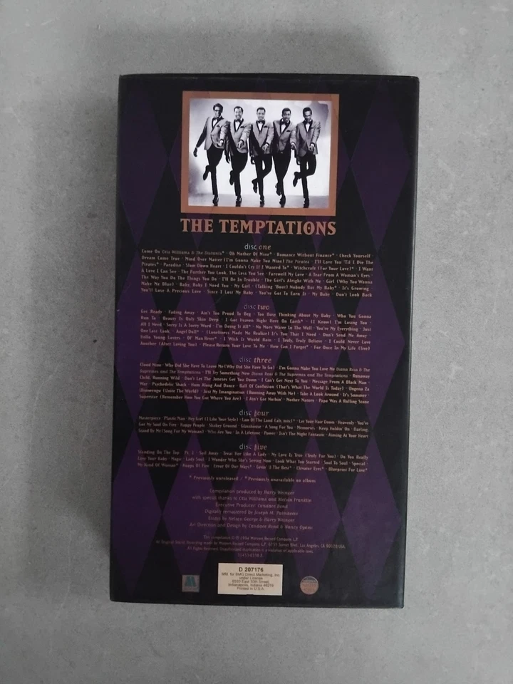 The Temptations - Emperors Of Soul - 1994 - Mowtown - 5 Disc Set CD Long Box - Image 2 of 4