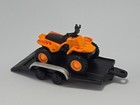 4X4 ATV On A Flatbed Trailer Collectible 1/64 Scale Diecast Diorama Model