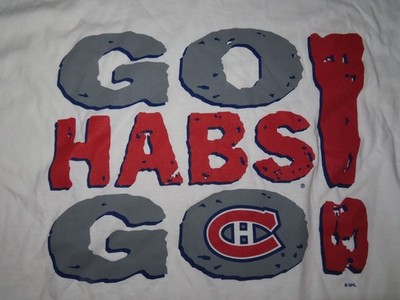 MONTREAL CANADIENS ''GO HABS GO!'' Hockey Puck (XL) T-Shirt Nick Suzuki