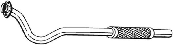 Bosal Abgasrohr 840-161 FüR Mercedes T1 601 611 TN 602 B602 Bus B601 208 371 372-image