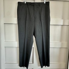 Michael Kors Men's Gray Dress Pants Size 38x30 Classic Stretch Flat Front