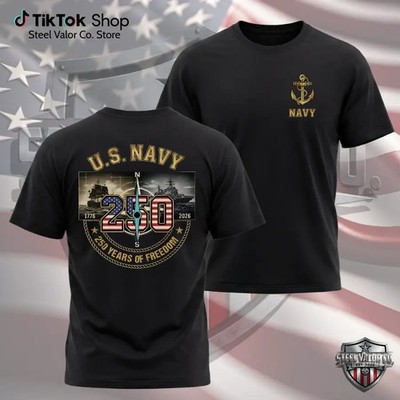 U.S. Navy 250th Anniversary Shirt 1776 2026, United States Navy 250 Years