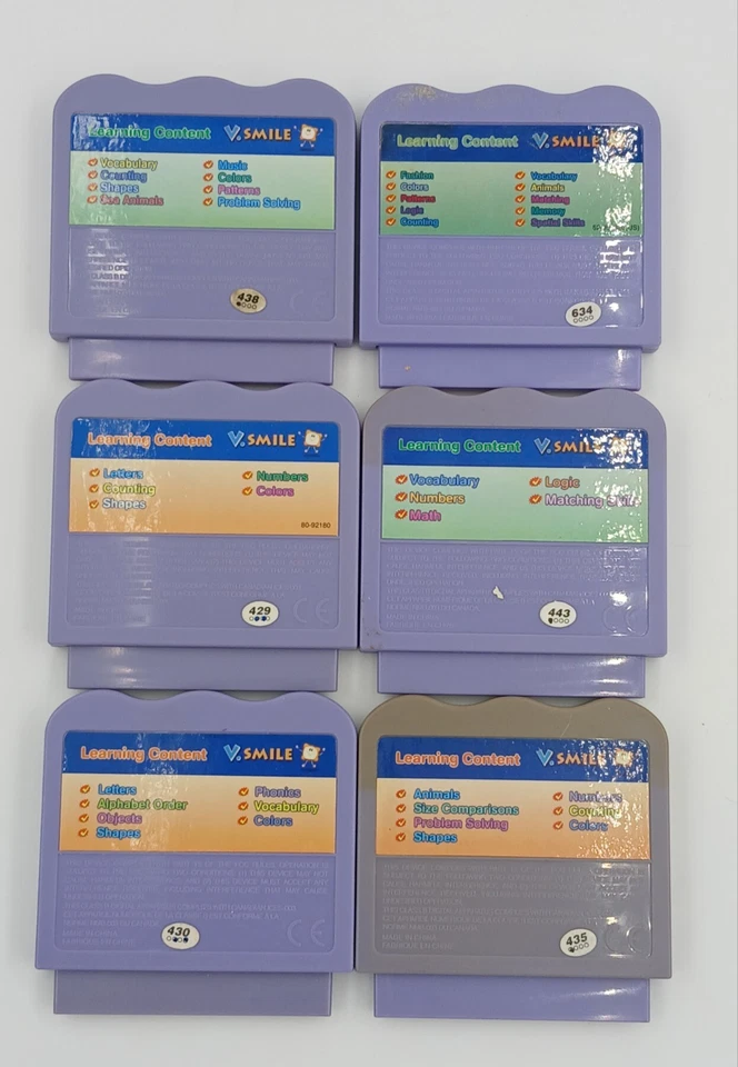 Vtech Vsmile Lot of 6 Games Scooby-Doo Lil Bratz Little Mermaid Care Bears Simba - Image 2 of 2