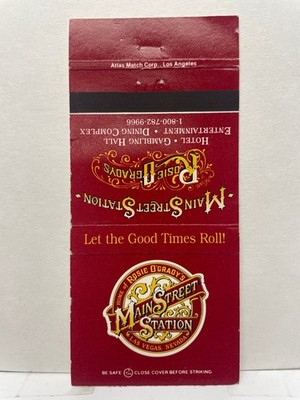 Main Street Station Las Vegas Nevada Vintage Rosie O'Grady's Matchbook