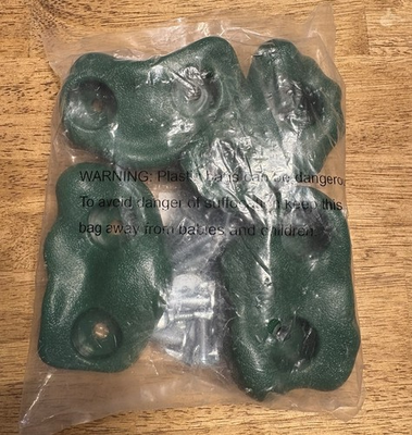 #ad Blue Climbing Holds Set Rock Wall Grips Bolt On Indoor Home Gym Set Of 4 W bolts $29.99