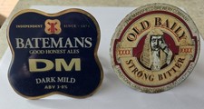 OLD BAILY - BATEMANS BEER TAP PUMP BADGE CLIP METAL BRASS VINTAGE