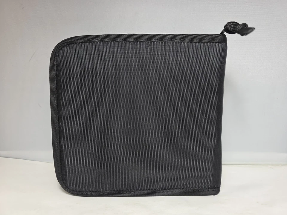 Case Logic Small Black Soft Zip CD DVD Game Holder Wallet 24 Discs Brand New - Image 2 of 3