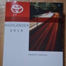 2019 Toyota Highlander Owner Manual Compatibl...