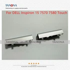 New For DELL Inspiron 15 7570 7580 LCD HINGES COVER Right+Left With TOUCH Silver