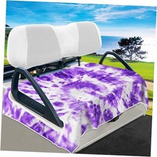 Golf Cart Seat Covers Golf Cart Front Seat Towel/Blanket Fit Tie-dye Purple