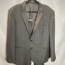 Kenneth Cole Awearness Men  s Gray Suit 46 Regular 40 Pants Extreme Slim Fit