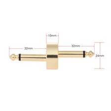 2 1/4 Inch 6.35mm Z Type Guitar Effect Pedal Coupler Connector Board R3J1