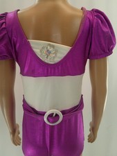 Dance Pre-Owned Leotard Purple White Small Child Ballet Tap Jazz