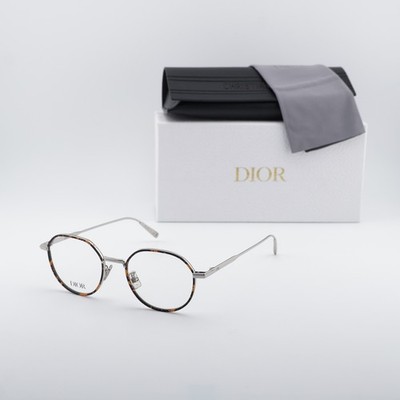 NEW Dior DIORBLACKSUITO R3U F500 Silver/Havana 49mm Eyeglasses | eBay