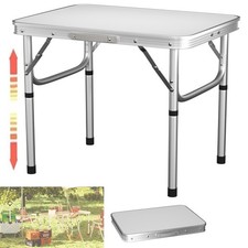 Portable Folding Camping Table Aluminium BBQ Kitchen Outdoor Picnic Buffet Party