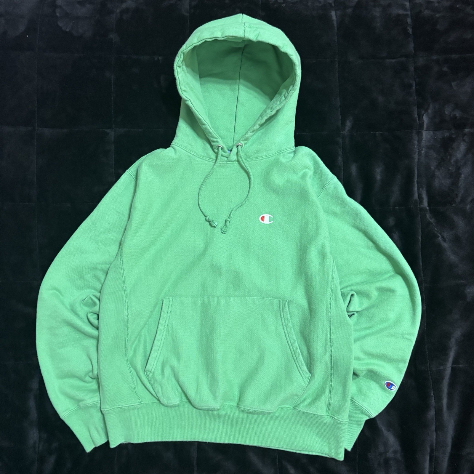 Champion green hoodie Size Medium Vintage Tag