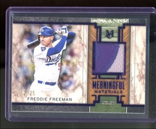2025 Topps Museum Collection Freddie Freeman #MMR-FF Blue Patch /25 Dodgers