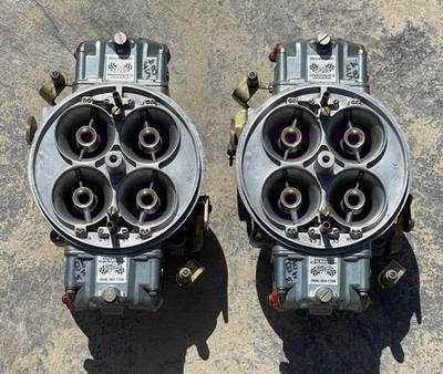   Davinci Full Race Pro Stock 1200 cfm Holley Dominator Matched Pair of Carbs 