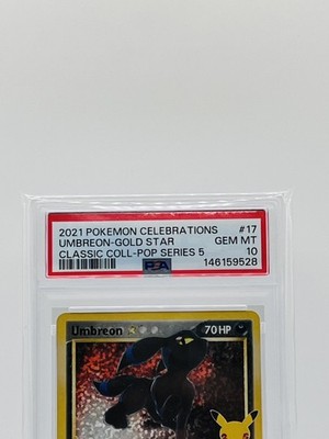 2021 Pokemon Celebrations - Umbreon-Gold Star - 17/17 - pop series