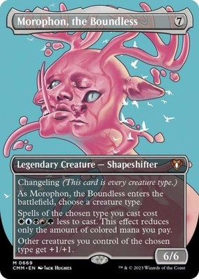MTG English Morophon, the Boundless (Borderless) NM Foil Commander Masters