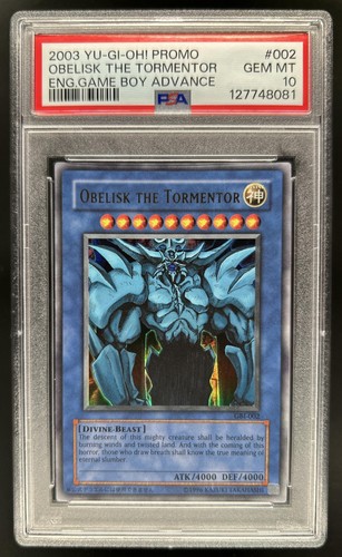 2003 Yu-Gi-Oh Duel Monsters International Promos Obelisk Tormentor GBI002 PSA 10