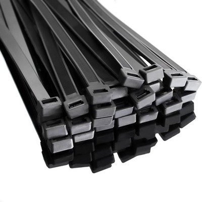 SWEED Kabelbinder 250 Stück 600mm UV-beständig Schwarz Stark