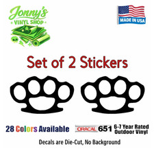 Decalcomania nocche in ottone - diverse misure e colori disponibili - Defense Fight Swing