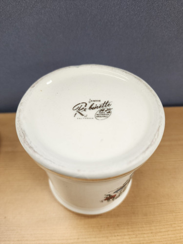 Vintage Ceramic Jeanne Robinette California Apothecary Jar & Lid Colchici Semina - Picture 11 of 13