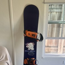 Never Summer Snowboard Blue Orange White with...