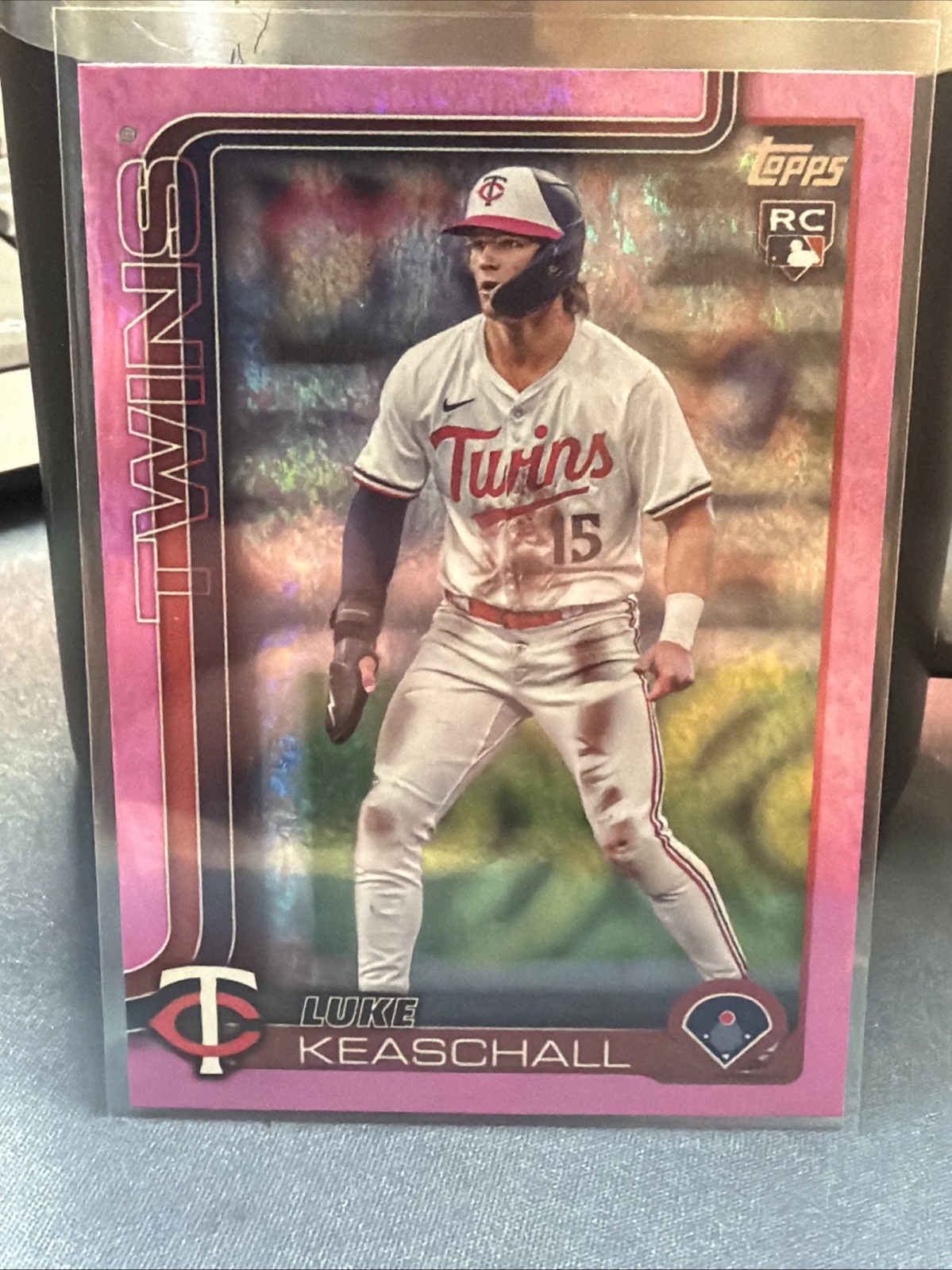 2025 Topps Update Luke Keaschall RC Rookie Pink Holo Foil #US16 Twins