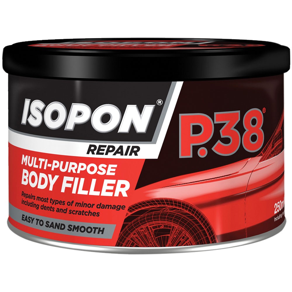 U-POL Davids Isopon P38 Easy Sand Car Body Filler Repairs Scratch Repair 250ml - Image 36