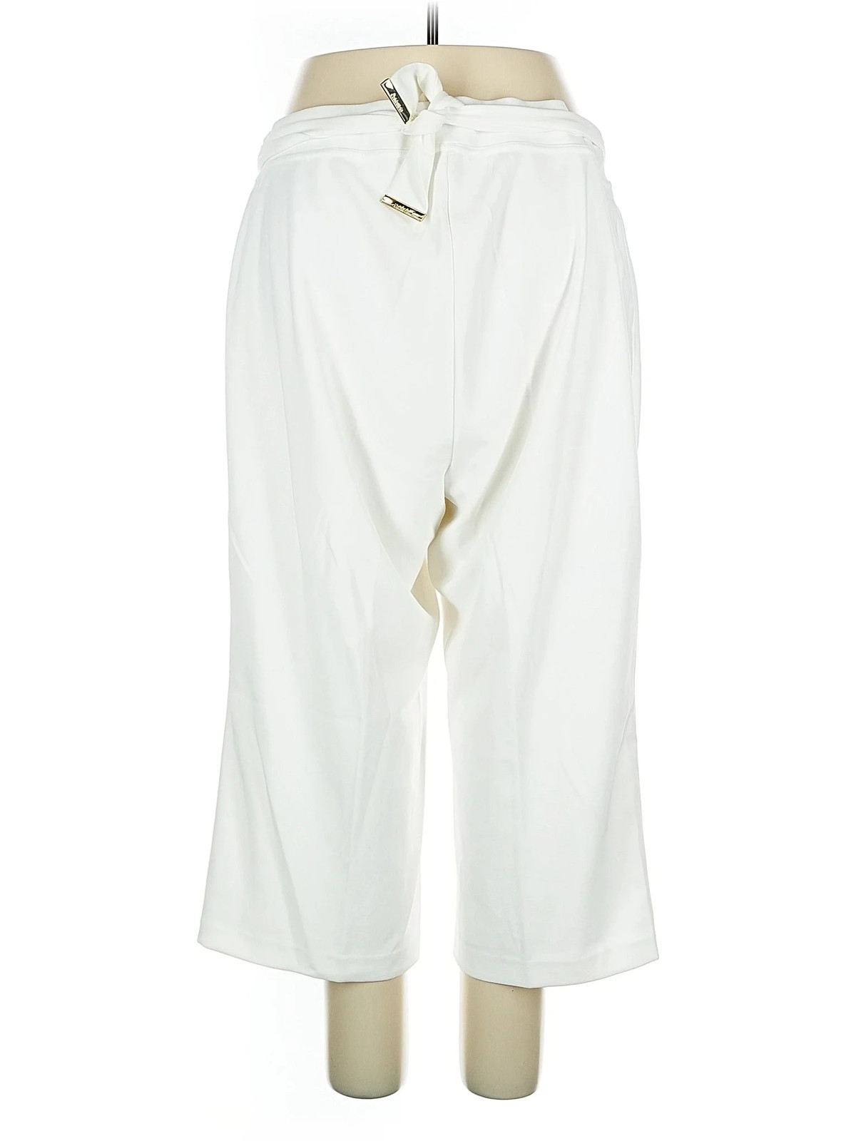 NWT Calvin Klein Women Ivory Casual Pants 1X Plus thumbnail 2