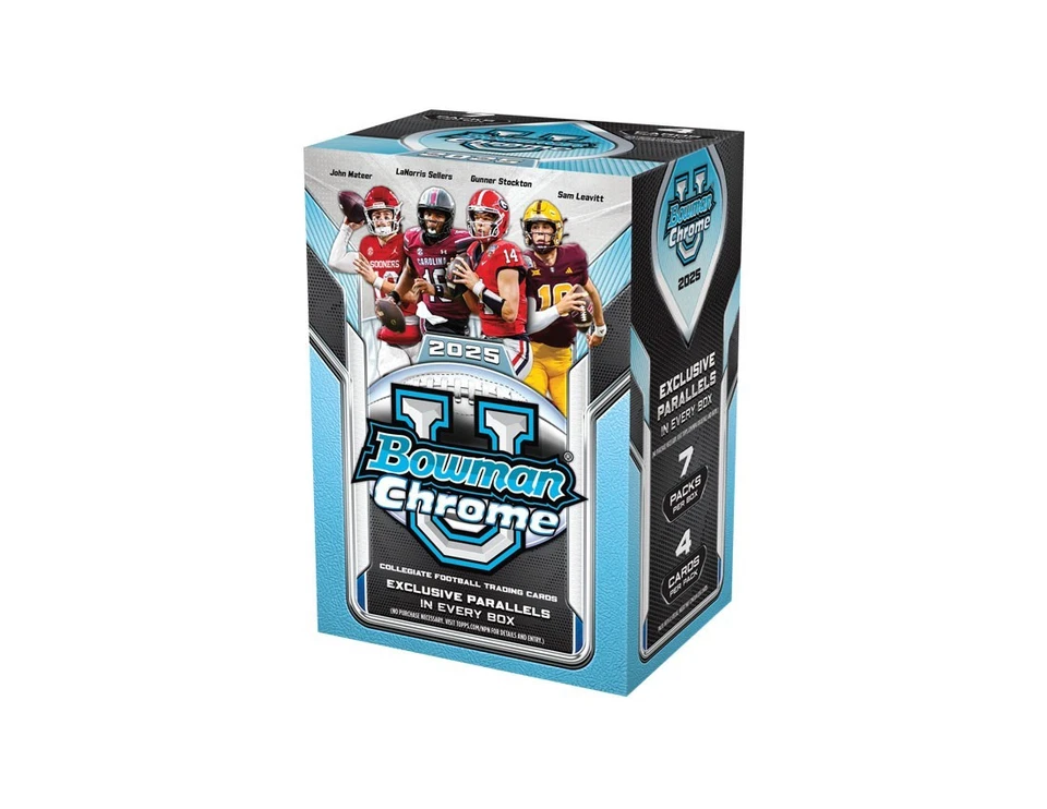 2025 Bowman Chrome University Football Value Blaster Box