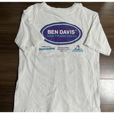 Ben Davis Men  s T-Shirt L White Used Japan