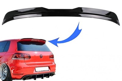 Dachspoiler Add On Flügel für VW Golf 6 08-12 GTI Look Glänzend schwarz
