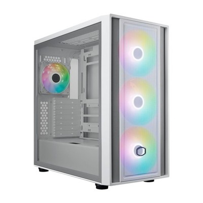 Cooler Master MasterBox 600 Weiß Mid-Tower Gaming PC Airflow Gehäuse