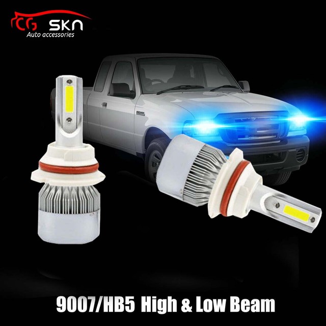 2PC 9007 LED Headlight Bulbs Kit for Ford Ranger 19932011 High Low