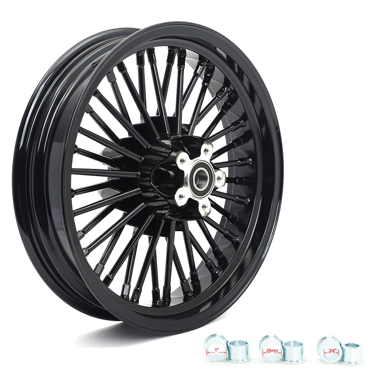 16x3 Fat Spoke Wheel Rear Rim for Harley Softail Heritage Fatboy