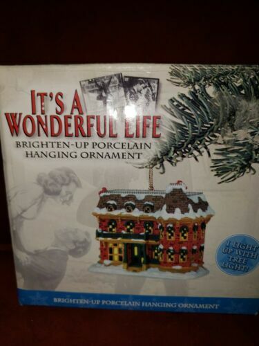 It S A Wonderful Life Ornament 320 Sycamore Porcelain Building