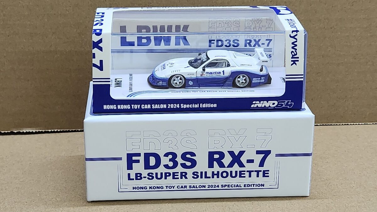 1:64 Inno64 Mazda RX-7 FD3S LB-Super Silhouette LBWK Hong 1:64 Inno64 Mazda RX-7 FD3S LB-Super Silhouette LBWK Hong