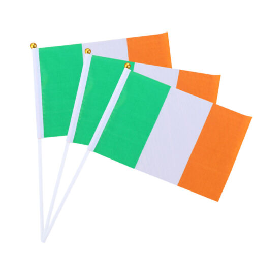 12 piezas banderas 5 pies X 3 pies ojales bandera banderas de Irlanda remolques decoraciones de día - Imagen 1 de 10