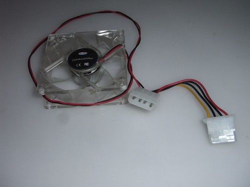 MS-Tech Kühler Lüfter 80x80 mm 12V Cooling FAN PC Computer Gehäuselüfter