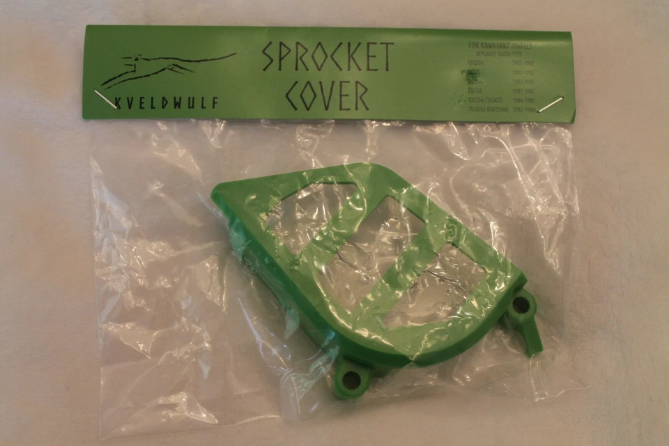 Cubierta de piñón delantero Kawasaki 1987 1988 KXF250 Tecate 4 14026-1119 verde Foto 4 de 4