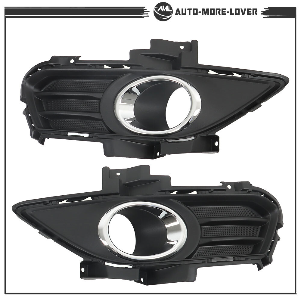 For 2013-2016 Ford Fusion Front Bumper Cover & Grill W/ Fog Light Covers